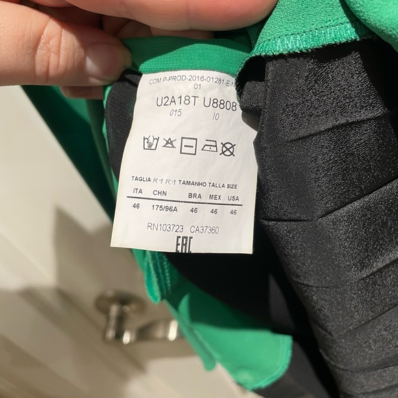 NWT Green and black Emporio Armani shift dress - Picture 4 of 6